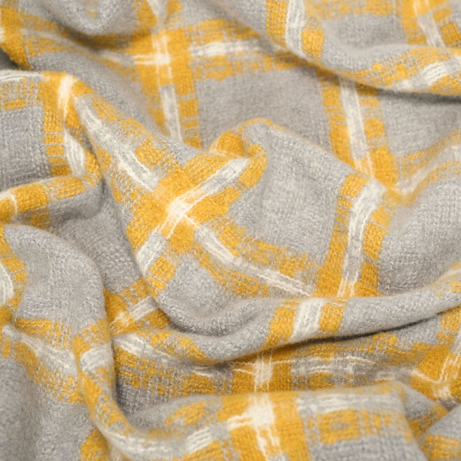 Checkered shawl ( gray mele )
