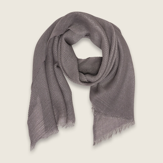 Plisse shawl ( dark grey )