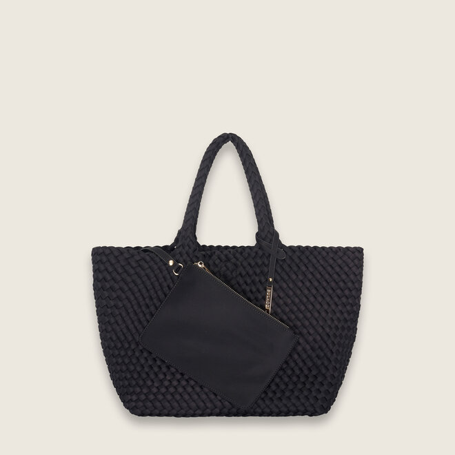 Neopreen woven shopper S ( zwarte )