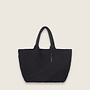 Neopreen woven shopper L ( zwarte )