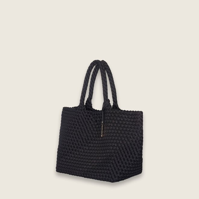 Neopreen woven shopper L ( zwarte )