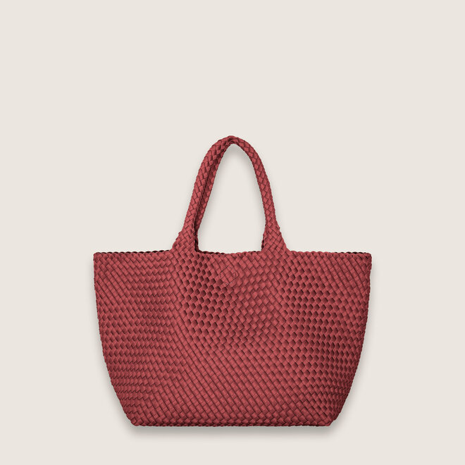 Neopreen woven shopper L ( bordeaux )