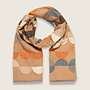 Halve dots shawl ( camel )