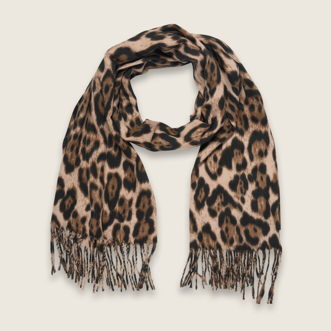 Panterprint shawl ( camel )