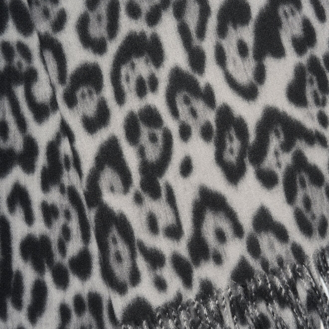 Panterprint shawl ( grijs )