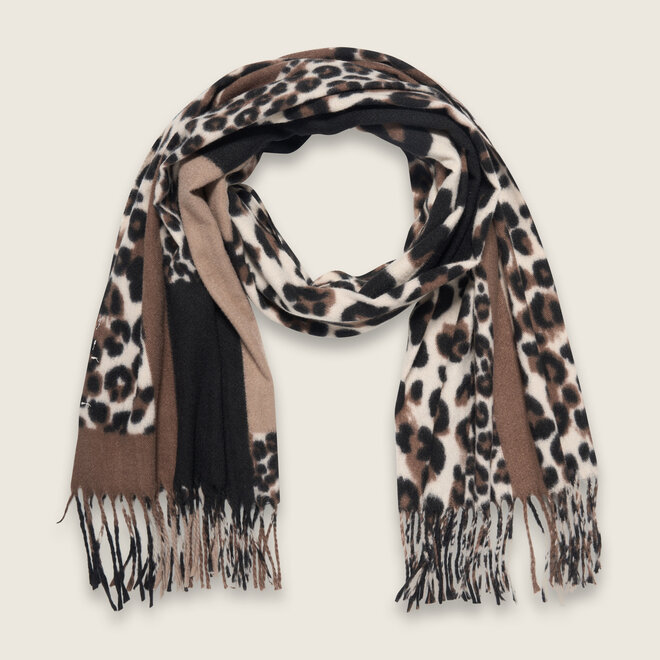 Patchwork shawl ( brown )