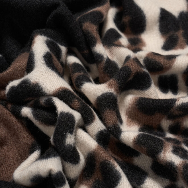 Patchwork shawl ( brown )