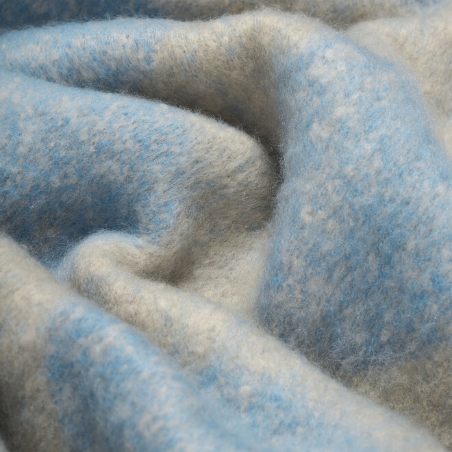 Boucle shawl ( groen/blauw )