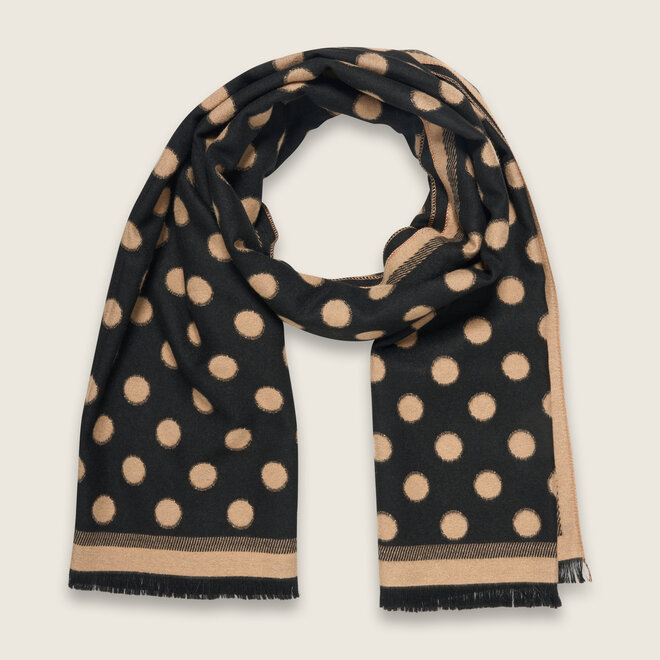 Dot shawl ( zwart )