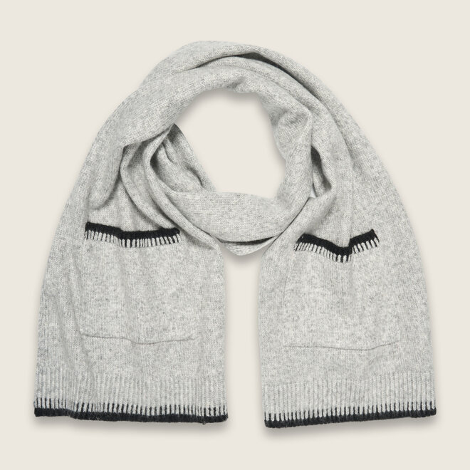 Knitted shawl ( gray mele )