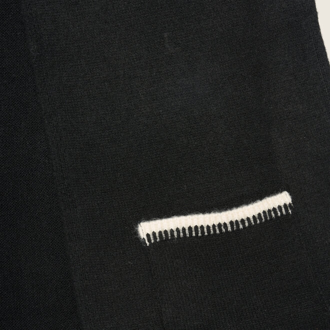 Gebreide shawl ( zwart )
