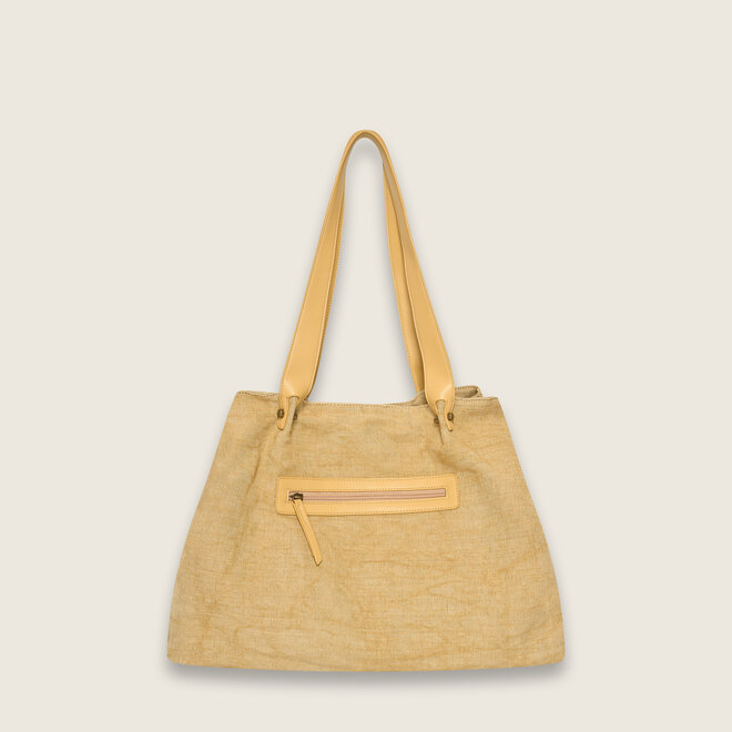 Embroidery Sunny shopper ( Olijf )