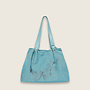 Embroidery Sunny shopper ( Pastel blauw )