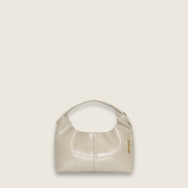 Crinkle hobo handbag ( Taupe )