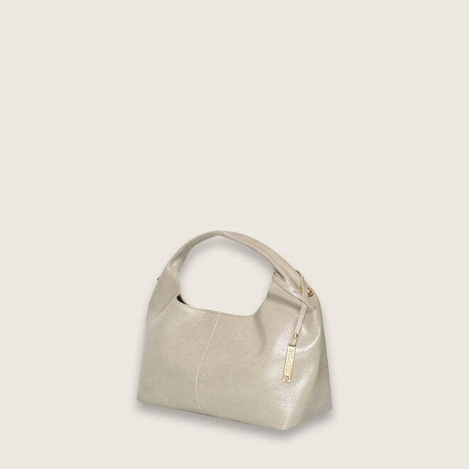 Crinkle hobo handbag (Taupe)