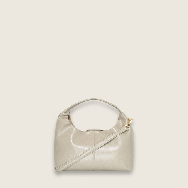 Crinkle hobo handbag ( Taupe )