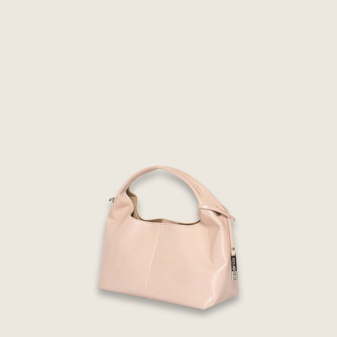 Crinkle hobo handbag (Pastel pink)