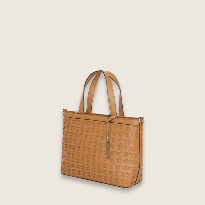 Woven shopper ( Camel )