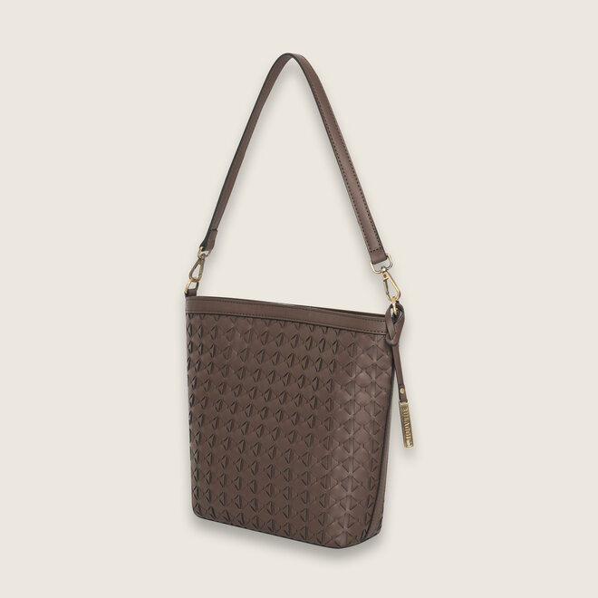 Woven bucket ( Donker bruin )