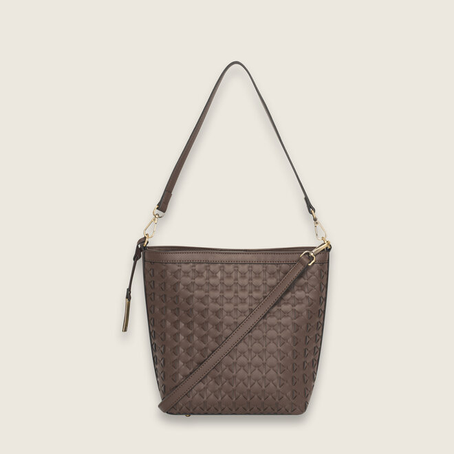 Woven bucket ( Donker bruin )