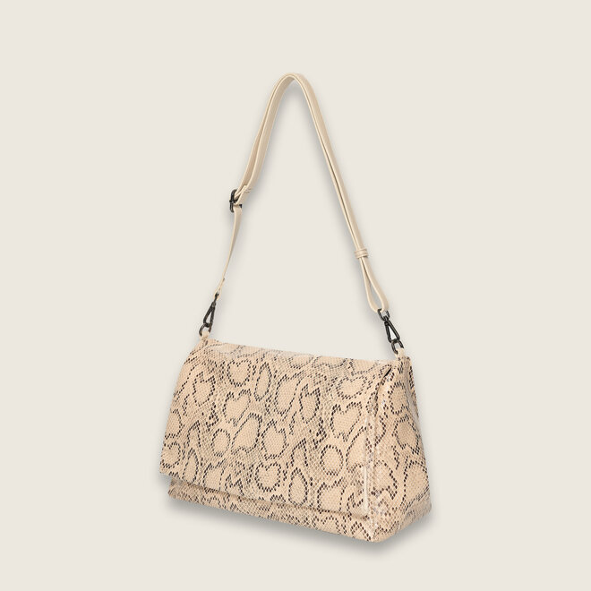 Snake messenger bag ( Creme )