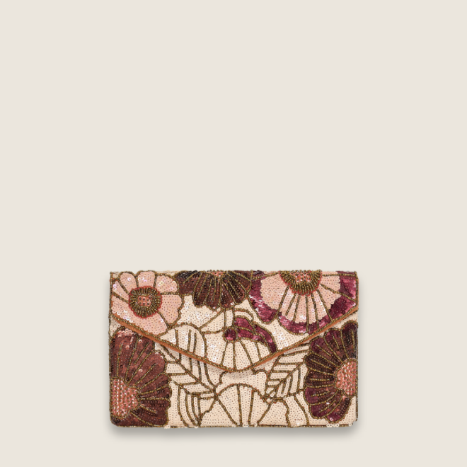 Flowers clutch ( Donker bruin )