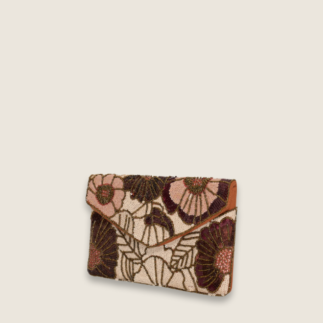 Flowers clutch ( Donker bruin )