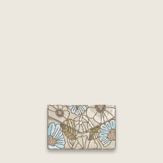 Flowers clutch ( Creme )