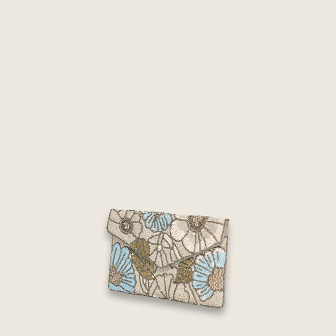 Flowers clutch ( Creme )