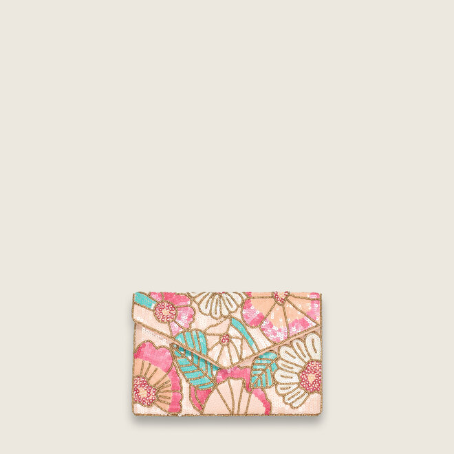Flowers clutch (Fuchsia)