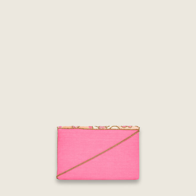 Flowers clutch ( Fuchsia )