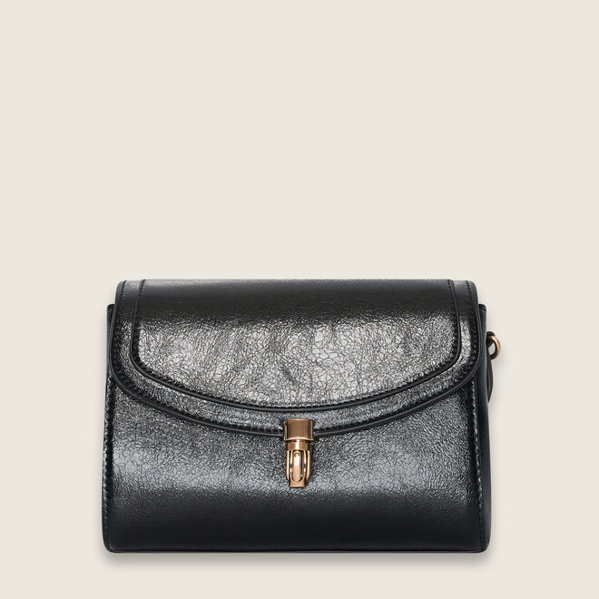 Crinkle crossover box ( Black )