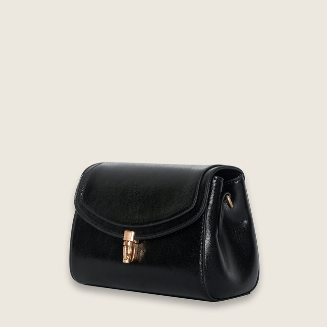 Crinkle crossover box ( Black )