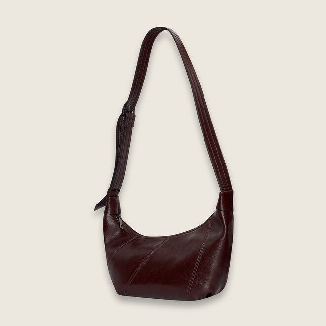 Crinkle hobo small ( Bordeaux )
