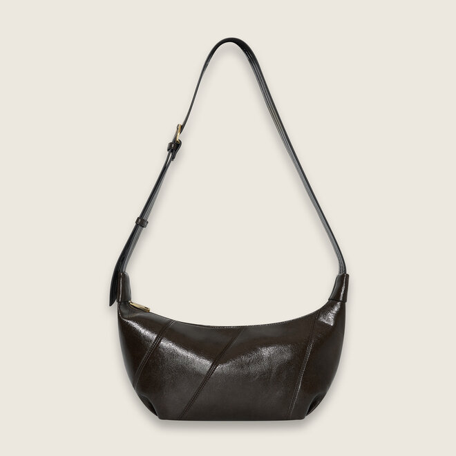 Crinkle hobo small ( Donker bruin )