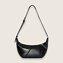 Crinkle hobo small ( Zwart )