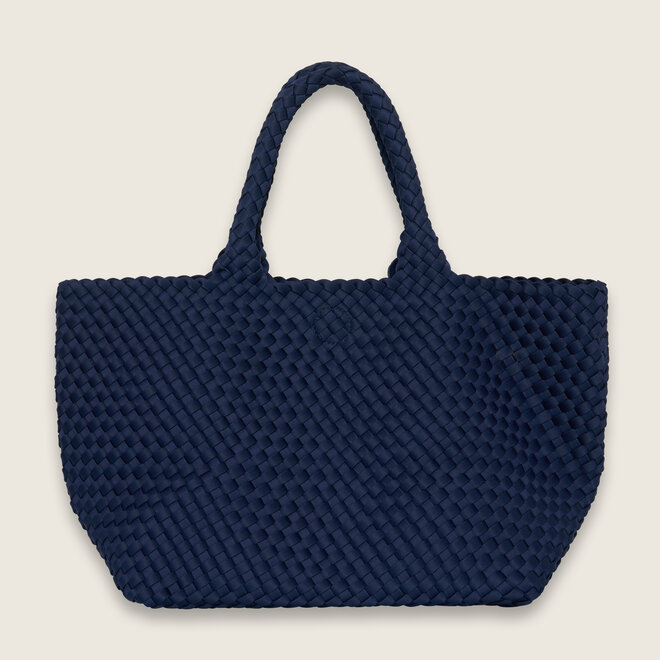 Neopreen woven shopper ( Donker blauw )