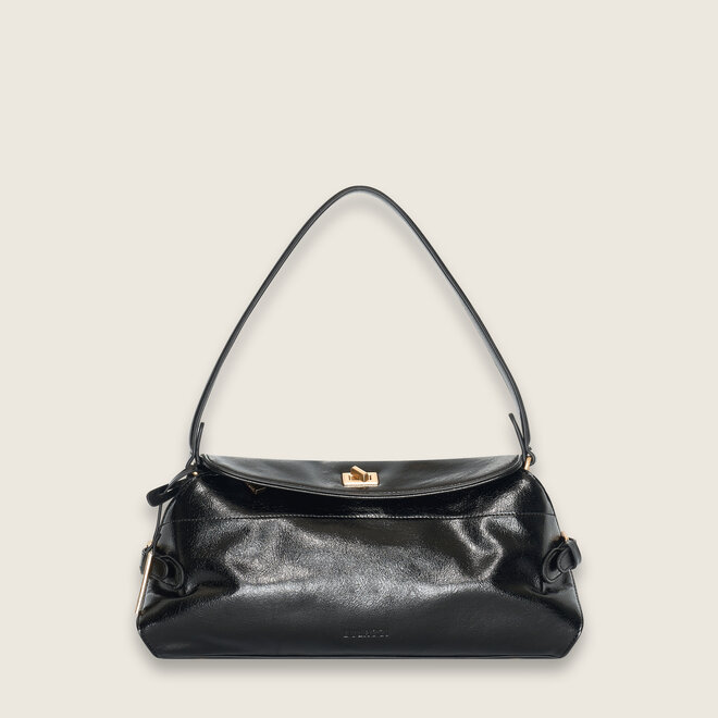 Crinkle handbag ( Zwart )