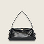 Crinkle handbag ( Black )