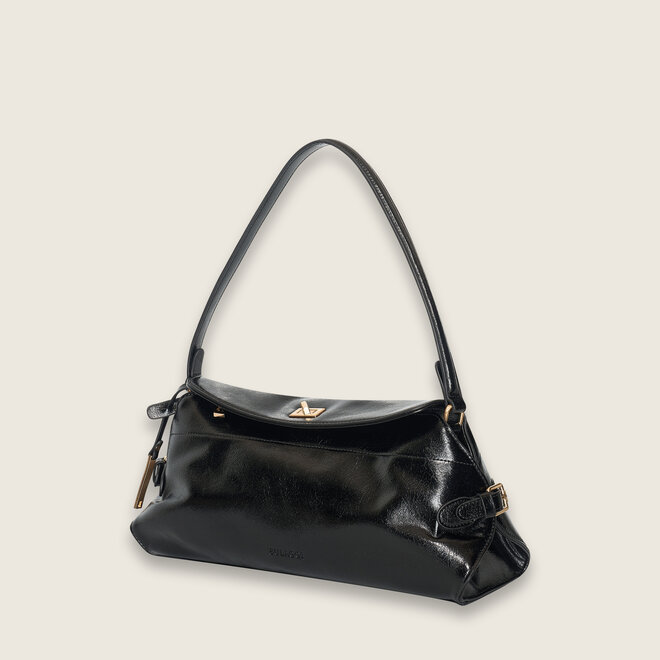 Crinkle handbag ( Zwart )