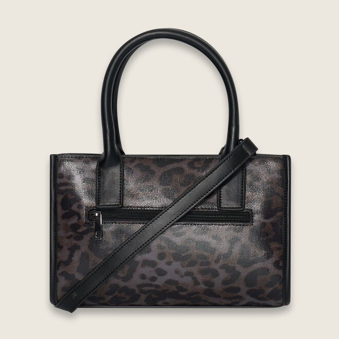Leo glossy shopper ( Antraciet )