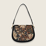 jacquard shoulderbag ( Black )