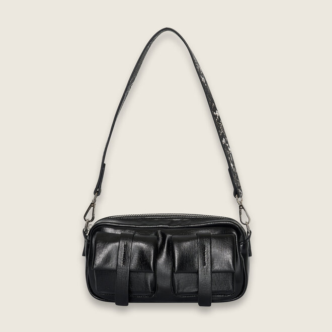 snake detail crossover ( Black )