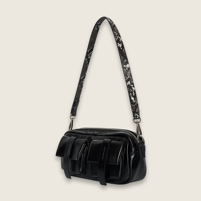 snake detail crossover ( Black )