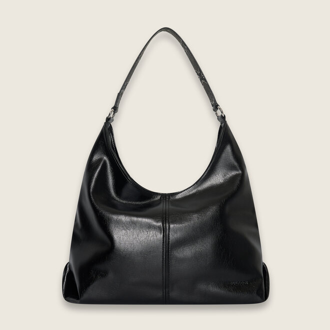 snake detail hobo ( Zwart )