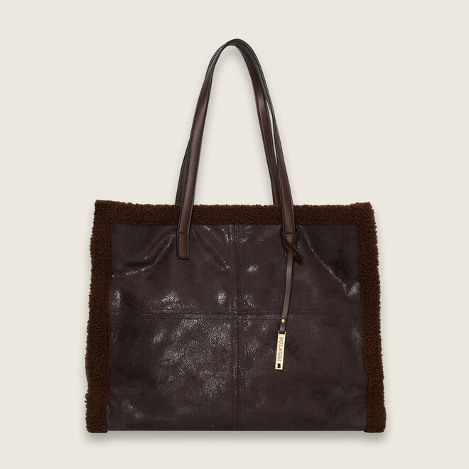 Lammy shopper ( Dark brown )