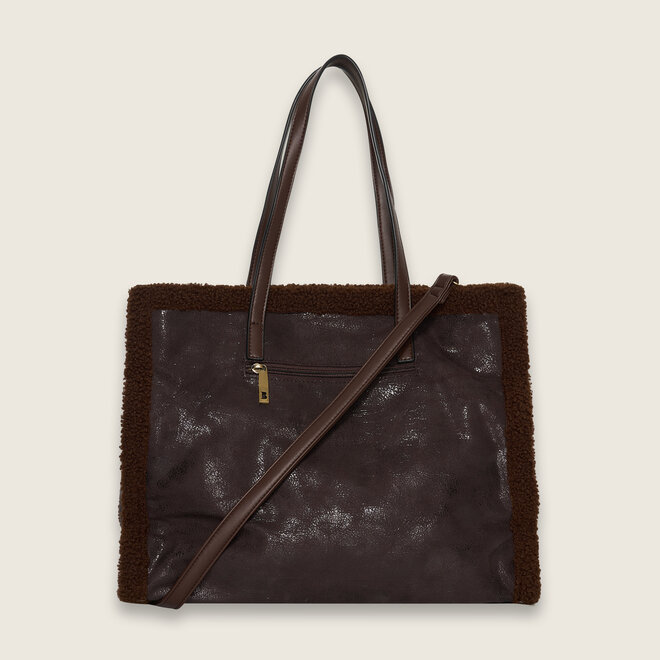 Lammy shopper ( Dark brown )