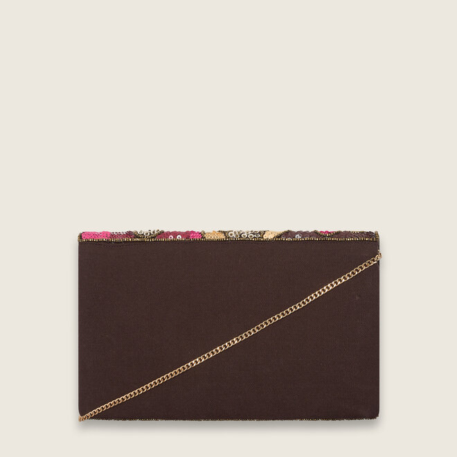 Flower clutch ( Dark brown )