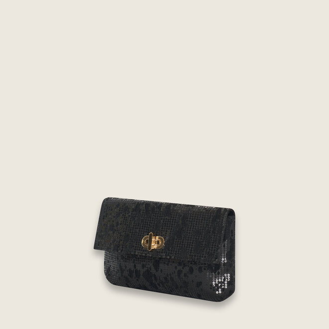 Sequins clutch ( Zwart )