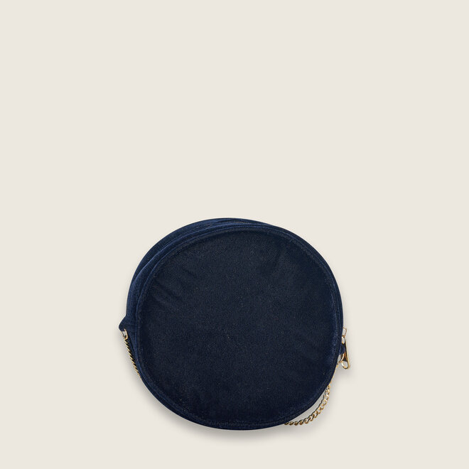 Sequins clutch round ( Black )